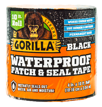 Gorilla Waterproof Patch & Seal Tape Black